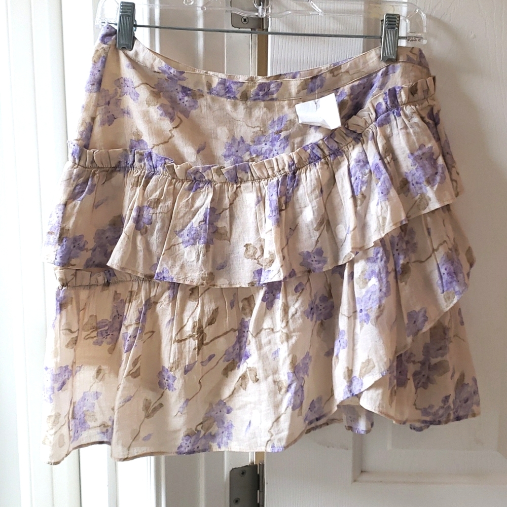 Love Sam La Villette Floral Layered Mini Skirt S